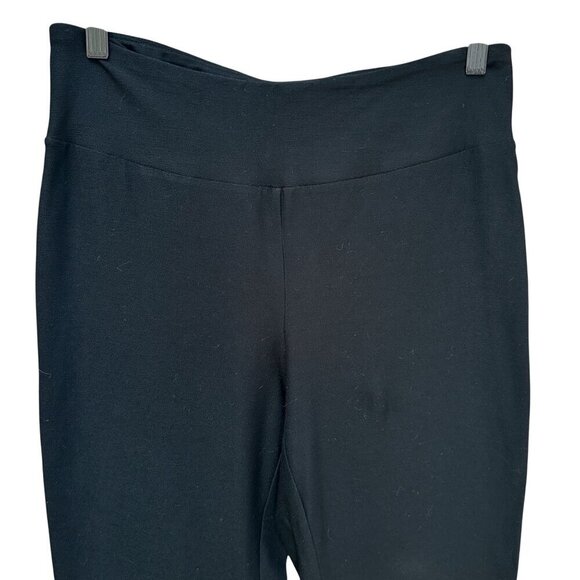 Eileen Fisher Womens Black Straight Leg Casual Dress Pants Stretch Career Small - Picture 2 of 6